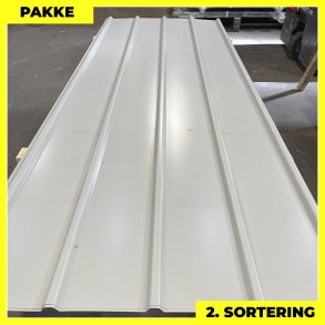 Pandeplade MTP 20/220 - 2. sortering - 4 stk. af 3000 mm - Lysegr - 12,9 m²