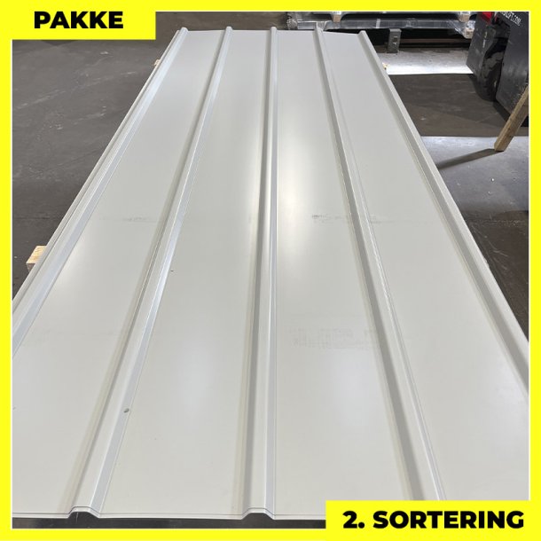 Pandeplade MTP 20/220 - 2. sortering - 4 stk. af 3000 mm - Lysegr - 12,9 m