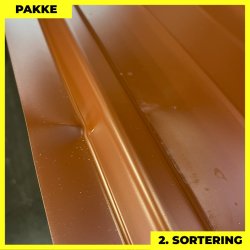 Pandeplade MTP 20/220 - 2. sortering - 9 stk. af 3000 mm - Teglrd - 29,1 m&sup2;