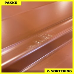 Pandeplade MTP 20/220 - 2. sortering - 9 stk. af 3000 mm - Teglrd - 29,1 m&sup2;