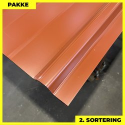 Pandeplade MTP 20/220 - 2. sortering - 9 stk. af 3000 mm - Teglrd - 29,1 m&sup2;