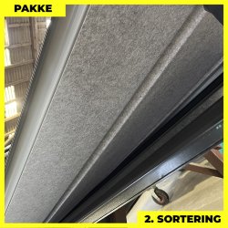 Pandeplade MTP 20/220 m/ dug - 2. sortering - 4 stk. af 3000 mm - Sort - 12,9 m&sup2;