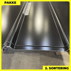 Pandeplade MTP 20/220 m/ dug - 2. sortering - 4 stk. af 3000 mm - Sort - 12,9 m&sup2;