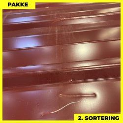 Pandeplade MTP 20/220 m/ dug - 2. sortering - 3 stk. af 3000 mm - Mrkerd - 9,7 m&sup2;