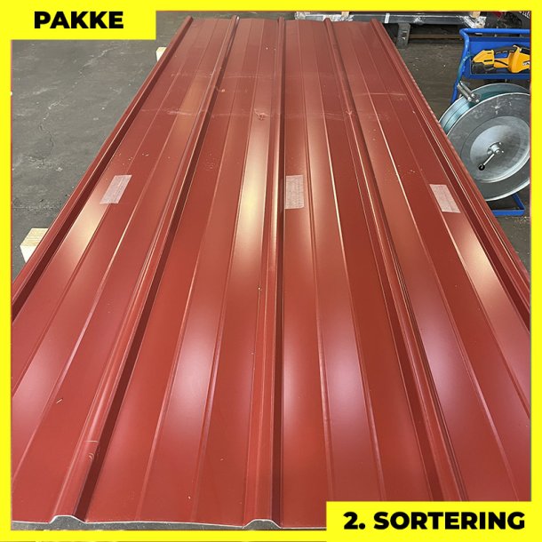 Pandeplade MTP 20/220 m/ dug - 2. sortering - 3 stk. af 3000 mm - Mrkerd - 9,7 m