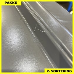 Pandeplade MTP 20/220 m/ dug - 2. sortering - 11 stk. af 3000 mm - Grafitgr - 35,6 m&sup2;