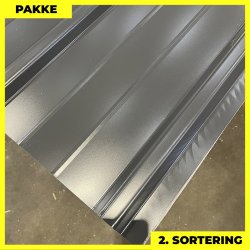 Pandeplade MTP 20/220 m/ dug - 2. sortering - 11 stk. af 3000 mm - Grafitgr - 35,6 m&sup2;