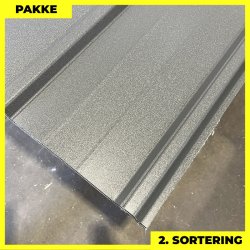 Pandeplade MTP 20/220 m/ dug - 2. sortering - 11 stk. af 2700-3000 mm - Grafitgr - 35,3 m&sup2;