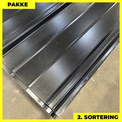 Pandeplade MTP 20/220 - 2. sortering - 9 stk. af 3000 mm - Sort - 29,1 m&sup2;