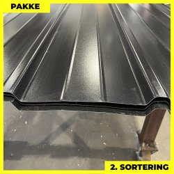 Pandeplade MTP 20/220 - 2. sortering - 9 stk. af 3000 mm - Sort - 29,1 m&sup2;