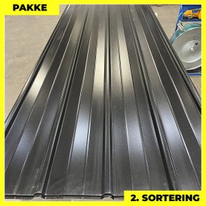 Pandeplade MTP 20/220 - 2. sortering - 9 stk. af 3000 mm - Sort - 29,1 m²