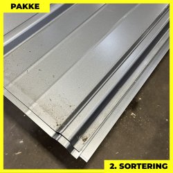 Pandeplade MTP 20/220 - 2. sortering - 10 stk. af 3000 mm - Mrk Silver - 32,4 m&sup2;