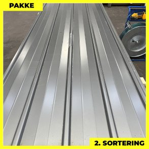 Pandeplade MTP 20/220 - 2. sortering - 10 stk. af 3000 mm - Mrk Silver - 32,4 m²