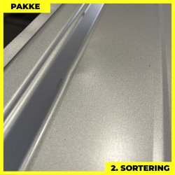 Pandeplade MTP 20/220 - 2. sortering - 4 stk. af 3000 mm - Silver - 12,9 m&sup2;