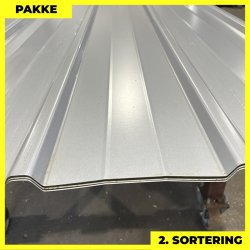 Pandeplade MTP 20/220 - 2. sortering - 4 stk. af 3000 mm - Silver - 12,9 m&sup2;