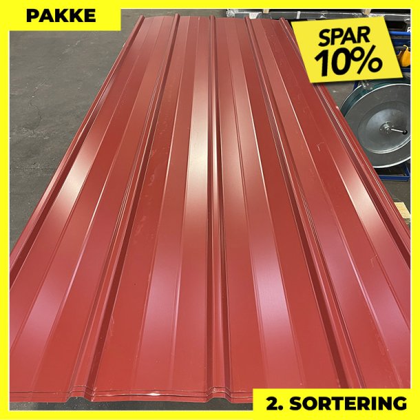 Pandeplade MTP 20/220 - 2. sortering - 7 stk. af 3000 mm - Mrkerd - 22,6 m