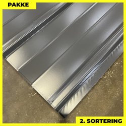 Pandeplade MTP 20/220 - 2. sortering - 6 stk. af 3000 mm - Grafitgr - 19,4 m&sup2;