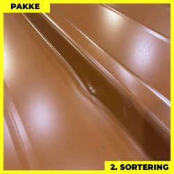 Pandeplade MTP 20/220 - 2. sortering - 3 stk. af 3000-3180 mm - Teglrd - 9,9 m&sup2;