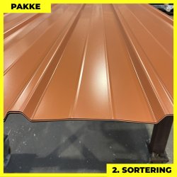 Pandeplade MTP 20/220 - 2. sortering - 3 stk. af 3000-3180 mm - Teglrd - 9,9 m&sup2;