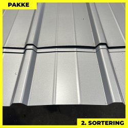 Pandeplade MTP 20/220 - 2. sortering - 5 stk. af 3000-3240 mm - Silver - 16,4 m&sup2;