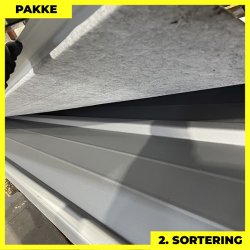 Pandeplade MTP 20/220 - 2. sortering - 5 stk. af 3000-3240 mm - Silver - 16,4 m&sup2;