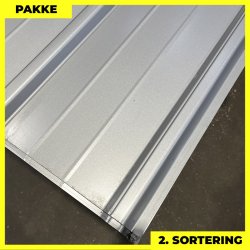 Pandeplade MTP 20/220 - 2. sortering - 5 stk. af 3000-3240 mm - Silver - 16,4 m&sup2;