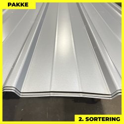 Pandeplade MTP 20/220 - 2. sortering - 5 stk. af 3000-3240 mm - Silver - 16,4 m&sup2;