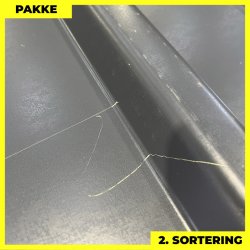 Pandeplade MTP 20/220 m/ dug - 2. sortering - 6 stk. af 3000-3240 mm - Antracit-/Grafitgr - 20 m&sup2;