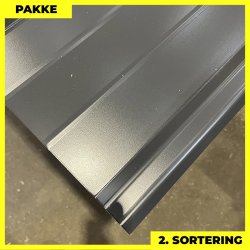 Pandeplade MTP 20/220 m/ dug - 2. sortering - 3 stk. af 3000 mm - Grafitgr - 9,7 m&sup2;