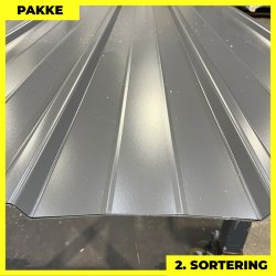 Pandeplade MTP 20/220 m/ dug - 2. sortering - 3 stk. af 3000 mm - Grafitgr - 9,7 m&sup2;