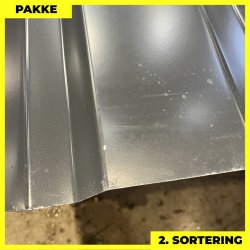 Trapez MVP 35 - 2. sortering - 8 stk. af 2200 mm - Antracitgr - 18,2 m&sup2;