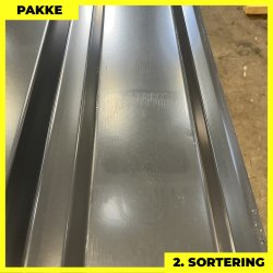 Trapez MVP 35 - 2. sortering - 8 stk. af 2200 mm - Antracitgr - 18,2 m&sup2;