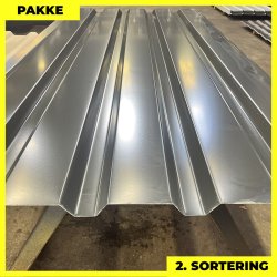 Trapez MVP 35 - 2. sortering - 8 stk. af 2200 mm - Antracitgr - 18,2 m&sup2;