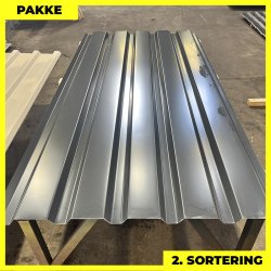 Trapez MVP 35 - 2. sortering - 8 stk. af 2200 mm - Antracitgr - 18,2 m&sup2;