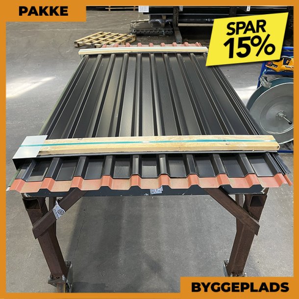 Trapez MTP 21 - Byggepladsplader - 30 stk. af cirka 2000 mm - Forskellige farver - 62,1 m