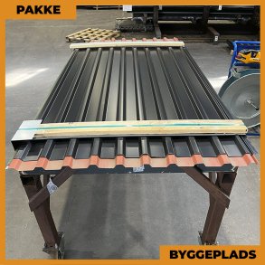 Trapez MTP 21 - Byggepladsplader - 30 stk. af cirka 2000 mm - Forskellige farver - 62,1 m²