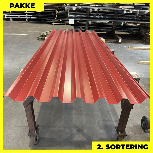 Trapez MTP 46 - 2. sortering - 2 stk. af 3000 mm - Rd - 5,4 m