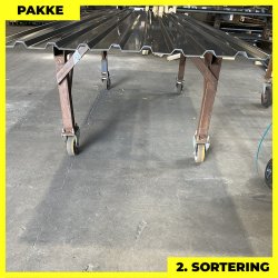 Trapezplade MTP 21 - 2. sortering - 11 stk. af 3000-3750 mm - Sort - 38,8 m&sup2;