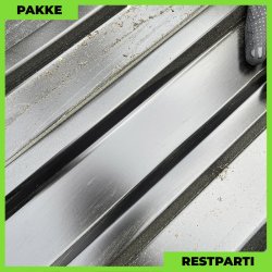 Trapezplade MTP 21 - Restparti - 9 stk. af 3250 mm - 0,4 mm - Sort - 30,2 m&sup2;