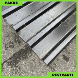 Trapezplade MTP 21 - Restparti - 9 stk. af 3250 mm - 0,4 mm - Sort - 30,2 m&sup2;