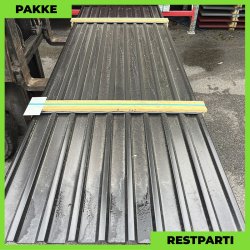 Trapezplade MTP 21 - Restparti - 9 stk. af 3250 mm - 0,4 mm - Sort - 30,2 m&sup2;