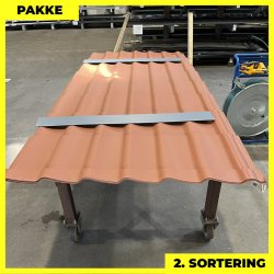 Teglstensprofil Traditionel - 2. sortering - 6 stk. af 2930 mm - Teglrd - 18,9 m