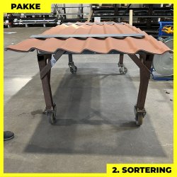 Teglstensprofil Traditionel - 2. sortering - 6 stk. af 2930 mm - Teglrd - 18,9 m