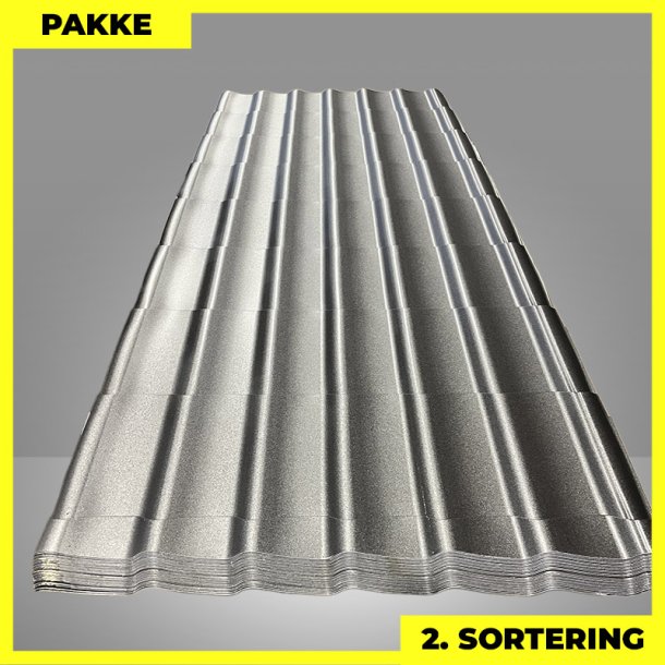 Teglstensprofil Traditionel m/ dug - 2. sortering - 4 stk. af 2920 mm - Mat Sort - 12,6 m&sup2;