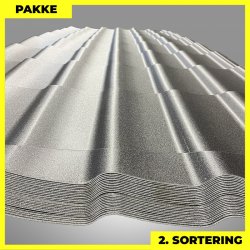 Teglstensprofil Traditionel m/ dug - 2. sortering - 4 stk. af 2920 mm - Mat Sort - 12,6 m&sup2;