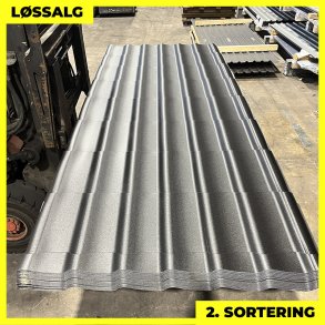 Teglstensprofil Traditionel m/ dug - 2. sortering - 2920 mm - Sort