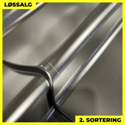 Teglstensprofil Traditionel - 2. sortering - 2920 mm - Sort