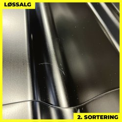 Teglstensprofil Traditionel - 2. sortering - 2920 mm - Sort