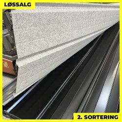 Pandeplade MTP 20/220 m/ dug - 2. sortering - 3000 mm - Sort