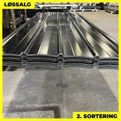 Pandeplade MTP 20/220 m/ dug - 2. sortering - 3000 mm - Sort